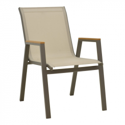 Τραπεζαρία Lafla-Azelie pakoworld σετ 9τεμ σαμπανιζέ αλουμίνιο και plywood σε φυσική απόχρωση 160-240x100x75εκ