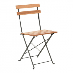 Τραπεζαρία Pometia pakoworld σετ 3τεμ ξύλο-μέταλλο (55x54x72εκ)