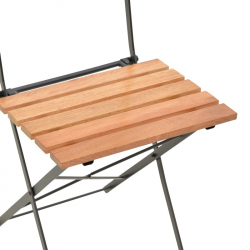 Τραπεζαρία Pometia pakoworld σετ 3τεμ ξύλο-μέταλλο (55x54x72εκ)