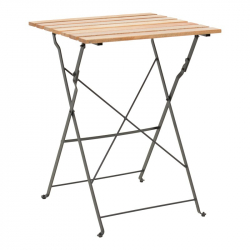 Τραπεζαρία Pometia pakoworld σετ 3τεμ ξύλο-μέταλλο (55x54x72εκ)