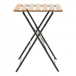 Τραπεζαρία Pometia pakoworld σετ 3τεμ ξύλο-μέταλλο (55x54x72εκ)