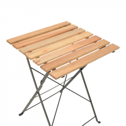 Τραπεζαρία Pometia pakoworld σετ 3τεμ ξύλο-μέταλλο (55x54x72εκ)