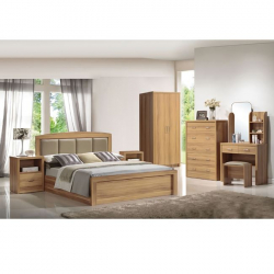 CALIBER Set Τουαλέτα + Σκαμπό Απόχρωση Sonoma Oak  80x39x155cm