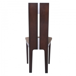 MILENO Καρέκλα Οξιά Καρυδί Burn Beech Ύφασμα Καφέ  46x47x103cm