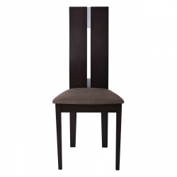 MILENO Καρέκλα Οξιά Καρυδί Burn Beech Ύφασμα Καφέ  46x47x103cm