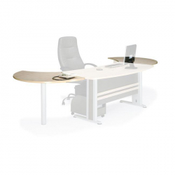EXECUTIVE Eπιφάνεια Eπέκτασης Απόχρωση Dark Grey - Beech  120x80cm