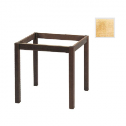 ΚΑΦΕΝΕΙΟΥ Βάση Τραπεζιού Οξιά Λυόμενη για Επιφάνεια 80x80cm, Άβαφη  69x69x73cm