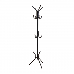 LEROY Καλόγερος Μέταλλο Βαφή Μαύρο  38x38x176cm
