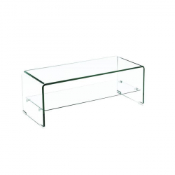 GLASSER Τραπεζάκι Σαλονιού Καθιστικού  Ράφι 12/8mm  100x50x43cm