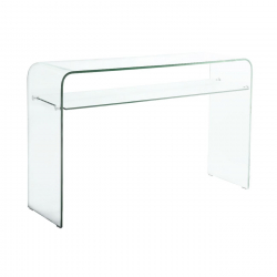 GLASSER Κονσόλα - Ράφι Διάφανο Γυαλί 12/8mm  110x35x75cm