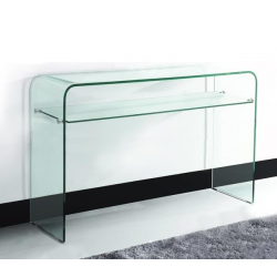 GLASSER Κονσόλα - Ράφι Διάφανο Γυαλί 12/8mm  110x35x75cm