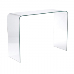 GLASSER Κονσόλα Διάφανο Γυαλί 12mm  110x35x75cm