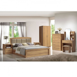 CALIBER Κομοδίνο με 1 Συρτάρι + 1 Ράφι, Απόχρωση Sonoma Oak  47x39x60cm