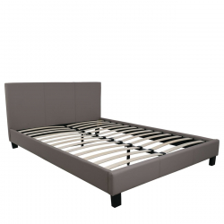 WILTON Κρεβάτι Διπλό για στρώμα 160x200cm, PU Απόχρωση Cappuccino  169x213x89cm