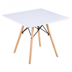 ART Wood Kid Τραπέζι Άσπρο MDF  60x60x49cm