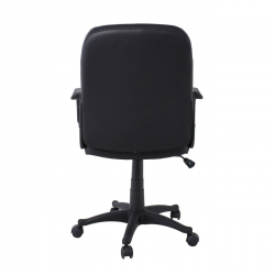 BF1300 Πολυθρόνα Γραφείου PU Μαύρο  59x61x90/100cm