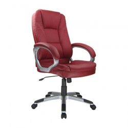 BF6950 Πολυθρόνα Γραφείου Διευθυντή, Pu Κόκκινο  64x71x112/122cm