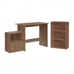 DECON Set Γραφείο Κερασί: Γραφείο 90x50x75cm Βιβλιοθήκη 50x23x80cm Ντουλάπι 41x29x54cm  90x50x75-50x23x80-41x29x54cm