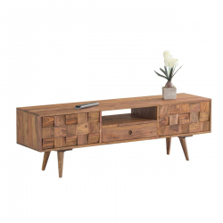 TEKA Έπιπλο TV Ξύλο Ακακία Φυσικό  140x35x45cm