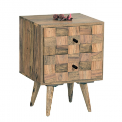 TEKA Κομοδίνο Ξύλο Ακακία Φυσικό  40x35x55cm