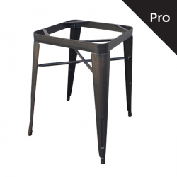 RELIX Βάση Τραπεζιού-Pro, Μέταλλο Βαφή Antique Black (7.40 kg)  60x60x73cm