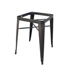 RELIX Βάση Τραπεζιού-Pro, Μέταλλο Βαφή Antique Black (7.40 kg)  60x60x73cm