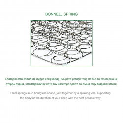 ΣΤΡΩΜΑ Bonnell Bonnell Spring Διπλής Όψης Roll Pack (1)  160x200x19cm