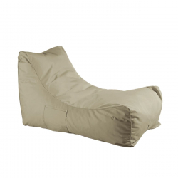 LAZY Πουφ Ανάκλιντρο 100% Αδιάβροχο, Ύφασμα Sand  70x106x67cm