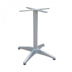 FACTORY Βάση Τραπεζιού Αλουμίνιο Απόχρωση Silver (2,30kg)  66x66cm H.69cm