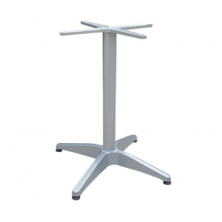 FACTORY Βάση Τραπεζιού Αλουμίνιο Απόχρωση Silver (2,30kg)  66x66cm H.69cm