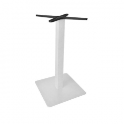 PRATO Βάση Τραπεζιού Μέταλλο Βαφή Άσπρο (11,85kg)  40x40cm H.72cm