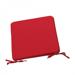 CHAIR Μαξιλάρι Καθίσματος Κόκκινο  42x42x3cm
