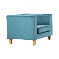 MIDLAND ΠΟΛΥΘΡΟΝΑ ΎΦΑΣΜΑ ΒΑΘΥ ΓΑΛΑΖΙΟ VELURE 93x86x77cm