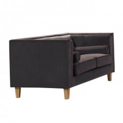 MIDLAND ΚΑΝΑΠΕΣ 2ΘΕΣΙΟΣ ΥΦΑΣΜΑ ΣΚ.ΚΑΦΕ VELURE 152x86x77cm