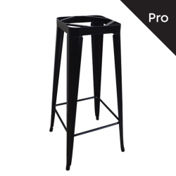 RELIX Βάση Τραπεζιού Bar-Pro, Μέταλλο Βαφή Μαύρο  51x51x100cm