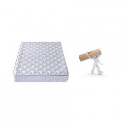 ΣΤΡΩΜΑ Pocket Spring με Ανώστρωμα Memory Foam Roll Pack Μονής Όψης (3)  150x200x30cm