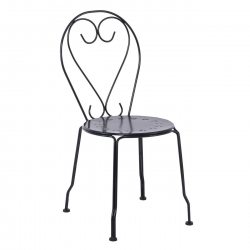 BISTRO Καρέκλα Μέταλλο Βαφή Μαύρο  41x48x90cm