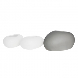 FLOWER POT-ROCK 56x43x29cm, Cement Απόχρωση White  56x43x29cm