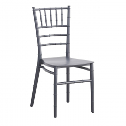 ILONA PP Καρέκλα Εστίασης - Catering Στοιβαζόμενη PP Ανθρακί  40x47x89cm