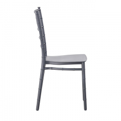 ILONA PP Καρέκλα Εστίασης - Catering Στοιβαζόμενη PP Ανθρακί  40x47x89cm