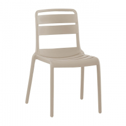 SERENATA Καρέκλα, Στοιβαζόμενη PP - UV Cappuccino  45x58x81cm