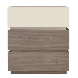VANITY Συρταριέρα 3 Συρτάρια Αποχρώσεων Sonoma Oak & Cream, με Αποσπώμενα χρωματικά Μέρη  60x40x66cm