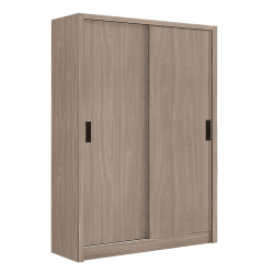 VANITY Ντουλάπα Δίφυλλη - Συρόμενη, Απόχρωση Sonoma Oak  120x60x200cm