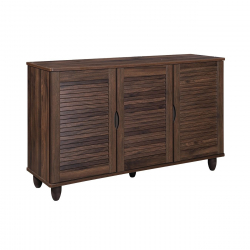 Παπουτσοθήκη 3 Πόρτες Απόχρωση Καρυδί  110x33x77cm