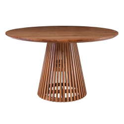 RIM Τραπέζι Ροτόντα Τραπεζαρίας,Ξύλο Ακακία Φυσικό  Φ130cm H.76cm
