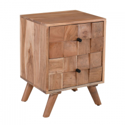 TEKA-W Κομοδίνο Ξύλο Ακακία Φυσικό  40x35x55cm