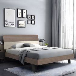 VANITY Κρεβάτι Διπλό, για Στρώμα 160x200cm, Απόχρωση Sonoma Oak-Cream  161x201x98cm