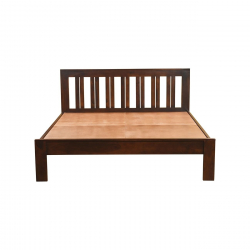 SOHO Κρεβάτι Διπλό, για Στρώμα 160x200cm, Sheesham Καρυδί  164x205x90cm