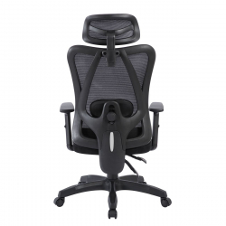 BF3750 Πολυθρόνα Γραφείου Διευθυντή, Mesh Μαύρο, Μπράτσα up-down  65x58x116/126cm