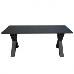 ALLEY Τραπέζι Dining Κήπου-Βεράντας ALU Ανθρακί  220x94x72cm